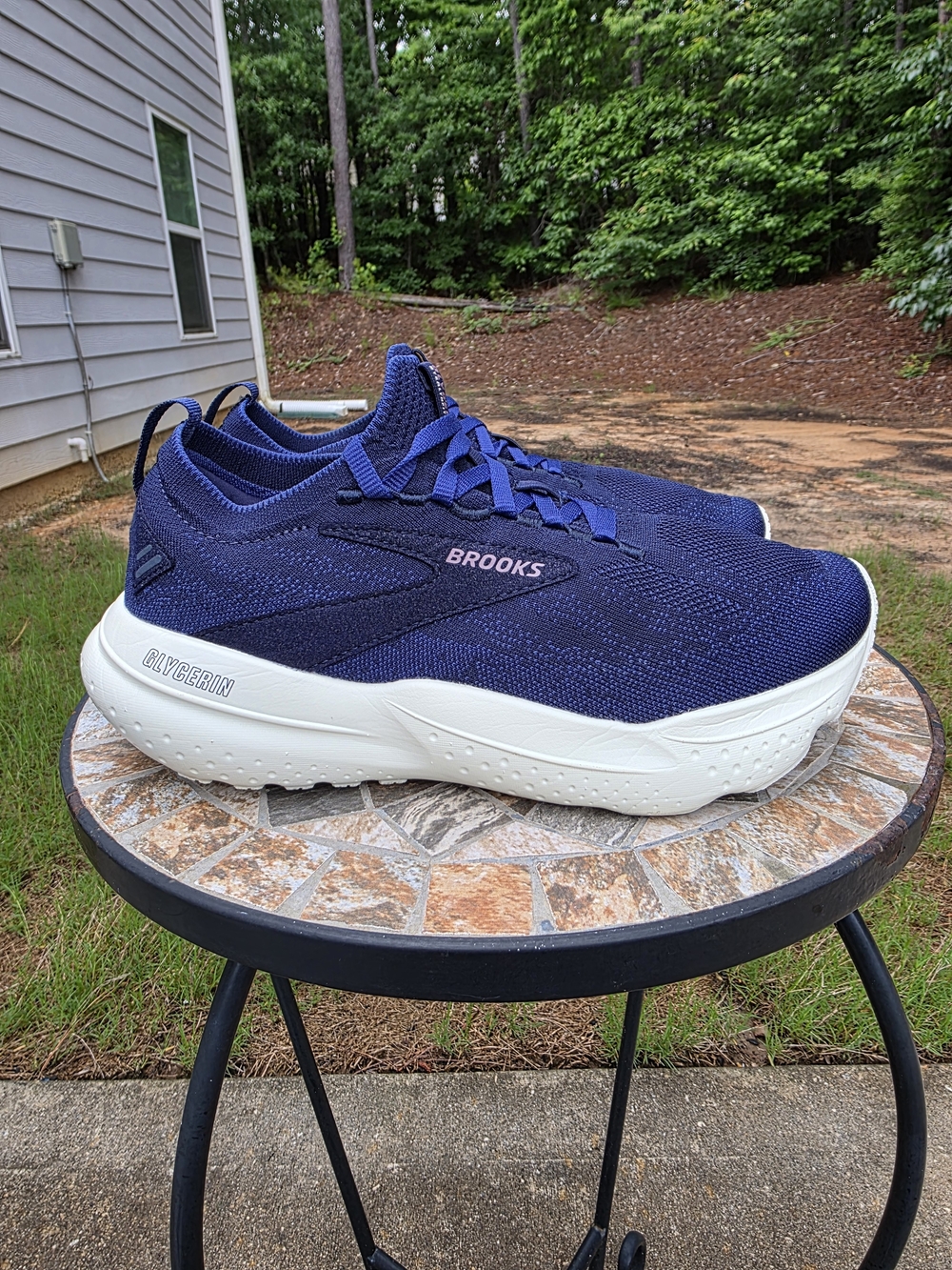 Brooks Glycerin 21 StealthFit 1204101B477 Peacoat Sneakers Women Sz 8.5 Worn 1x